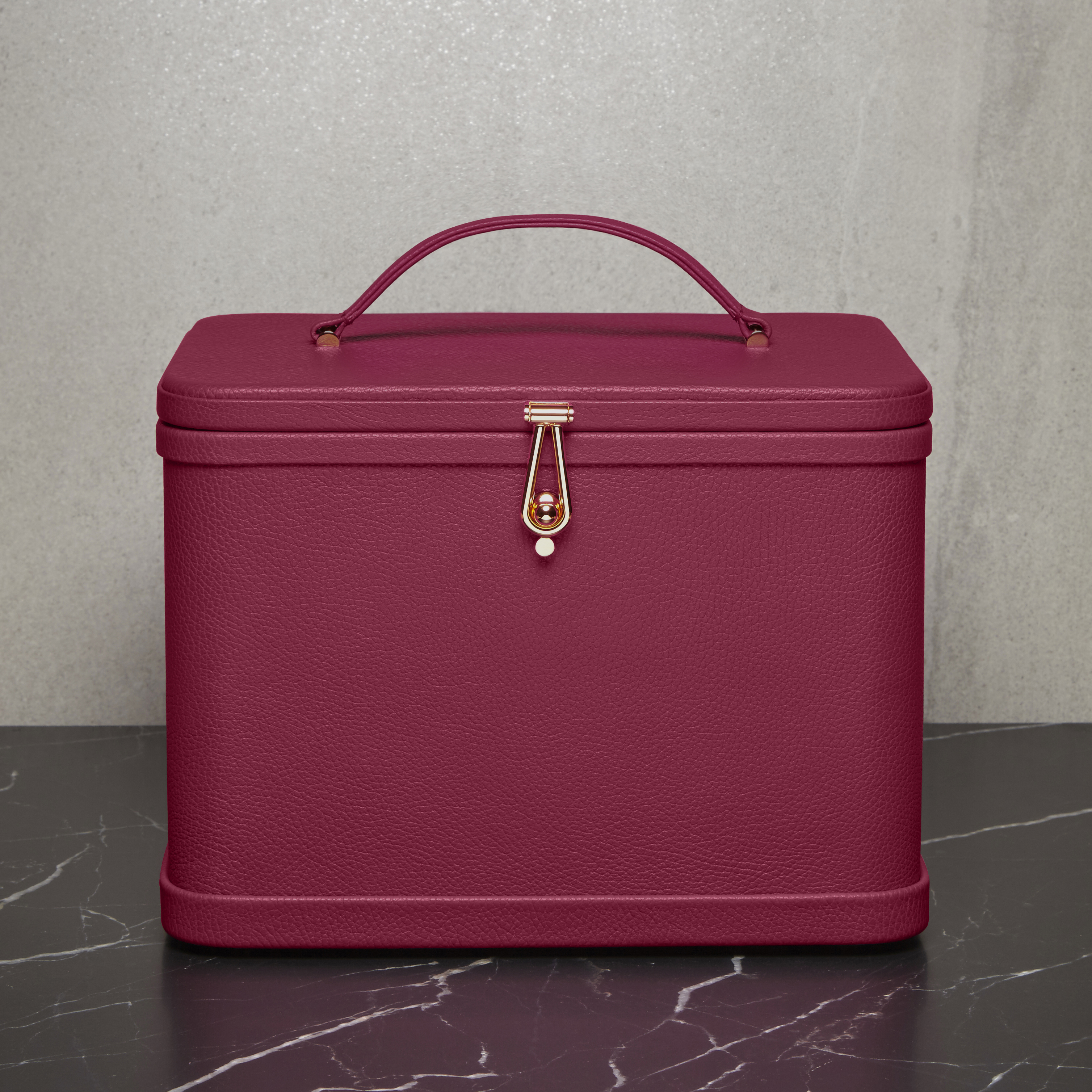 Large Vanity Case - Garnet Pink
