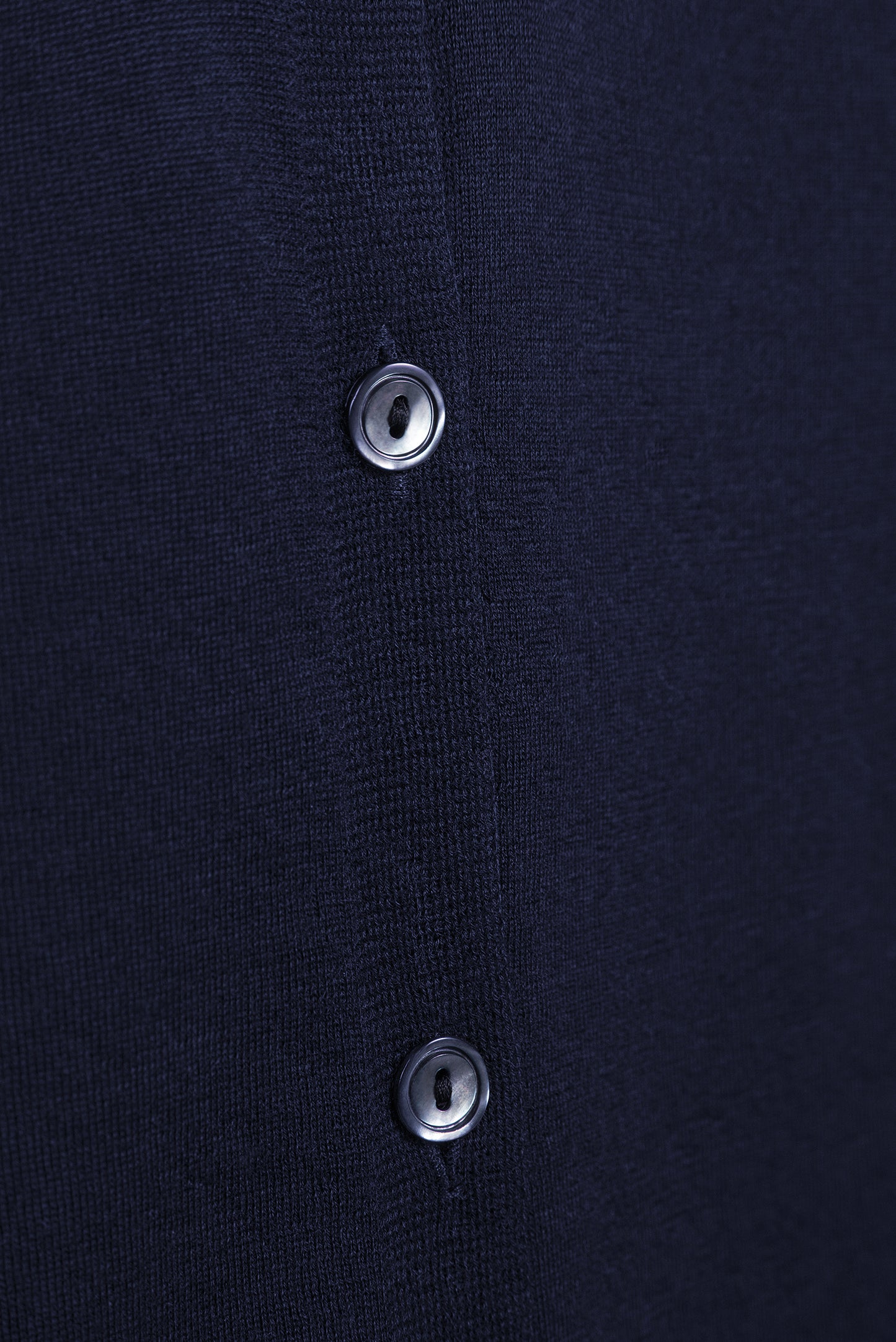 Atelier Verdi Midnight Blue Carolina Cashmere Cardigan Button Detail 